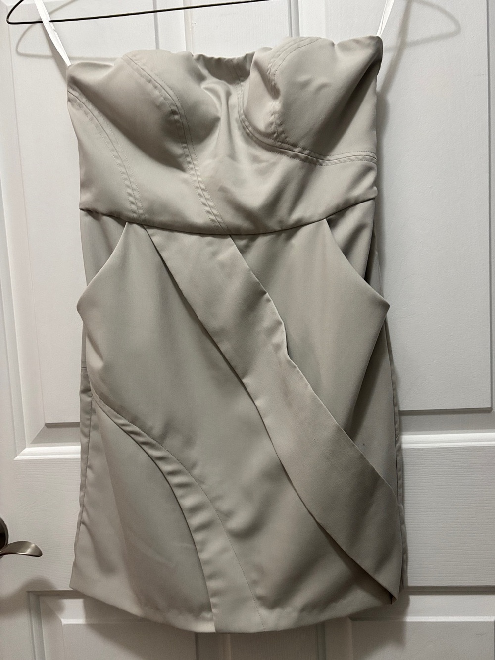 Ark & Co Strapless Mini Satin Dress in Mint Medium EUC